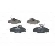 Jeu de 4 plaquettes de frein avant BOSCH 0 986 424 227 - Visuel 1