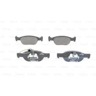 Jeu de 4 plaquettes de frein avant BOSCH 0 986 424 246