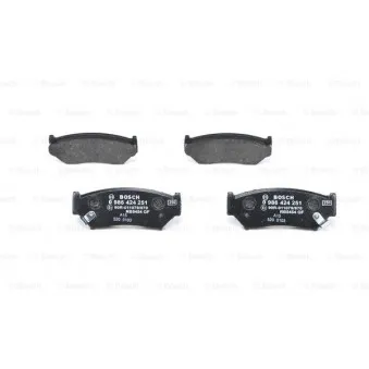 Jeu de 4 plaquettes de frein avant BOSCH 0 986 424 251