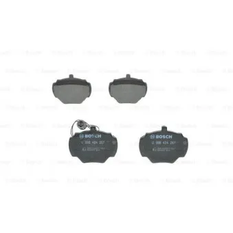 Jeu de 4 plaquettes de frein arrière BOSCH 0 986 424 267