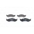 Jeu de 4 plaquettes de frein avant BOSCH 0 986 424 284 - Visuel 1