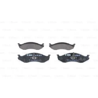 Jeu de 4 plaquettes de frein avant BOSCH 0 986 424 284