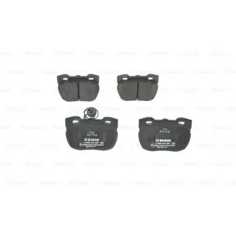 Jeu de 4 plaquettes de frein avant BOSCH 0 986 424 287