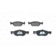 Jeu de 4 plaquettes de frein avant BOSCH 0 986 424 362 - Visuel 1