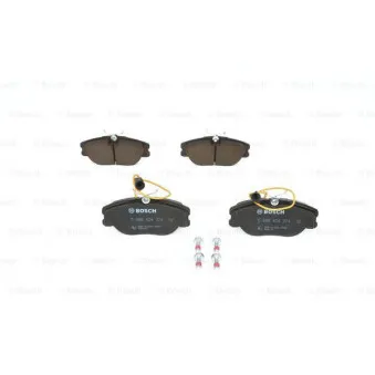 Jeu de 4 plaquettes de frein avant BOSCH 0 986 424 374