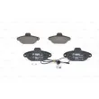 Jeu de 4 plaquettes de frein avant BOSCH 0 986 424 379 - Visuel 1
