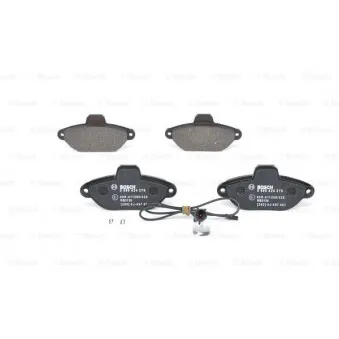Jeu de 4 plaquettes de frein avant BOSCH 0 986 424 379