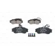 Jeu de 4 plaquettes de frein avant BOSCH 0 986 424 414 - Visuel 1