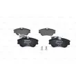 Jeu de 4 plaquettes de frein avant BOSCH 0 986 424 451 - Visuel 1