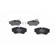 Jeu de 4 plaquettes de frein avant BOSCH 0 986 424 451 - Visuel 3