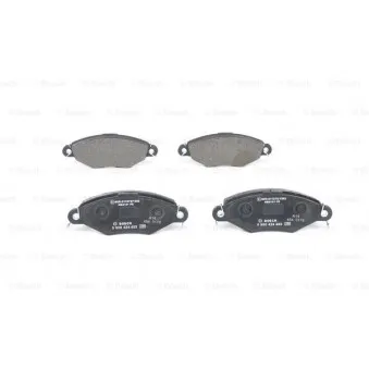 Jeu de 4 plaquettes de frein avant BOSCH 0 986 424 453