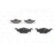 Jeu de 4 plaquettes de frein avant BOSCH 0 986 424 456 - Visuel 3