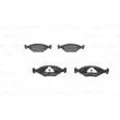 Jeu de 4 plaquettes de frein avant BOSCH 0 986 424 458 - Visuel 1