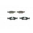 Jeu de 4 plaquettes de frein avant BOSCH 0 986 424 462 - Visuel 1