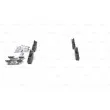 Jeu de 4 plaquettes de frein avant BOSCH 0 986 424 469 - Visuel 2
