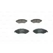 Jeu de 4 plaquettes de frein avant BOSCH 0 986 424 474 - Visuel 1