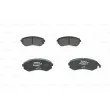 Jeu de 4 plaquettes de frein avant BOSCH 0 986 424 489 - Visuel 1