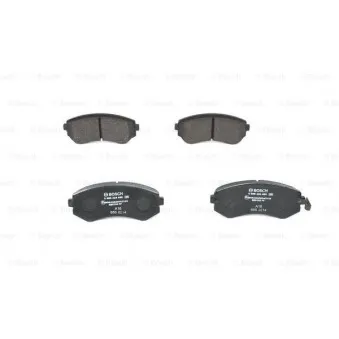 Jeu de 4 plaquettes de frein avant BOSCH 0 986 424 489