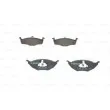 Jeu de 4 plaquettes de frein avant BOSCH 0 986 424 502 - Visuel 1
