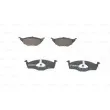 Jeu de 4 plaquettes de frein avant BOSCH 0 986 424 502 - Visuel 3