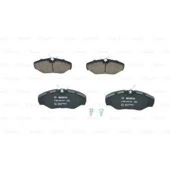 Jeu de 4 plaquettes de frein avant BOSCH 0 986 424 531