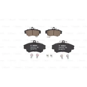 Jeu de 4 plaquettes de frein avant BOSCH 0 986 424 541