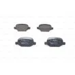 Jeu de 4 plaquettes de frein arrière BOSCH 0 986 424 553 - Visuel 1