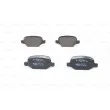 Jeu de 4 plaquettes de frein arrière BOSCH 0 986 424 553 - Visuel 3