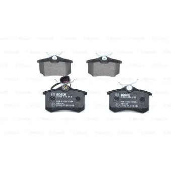 Jeu de 4 plaquettes de frein arrière BOSCH 0 986 424 559