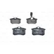 Jeu de 4 plaquettes de frein arrière BOSCH 0 986 424 559 - Visuel 3