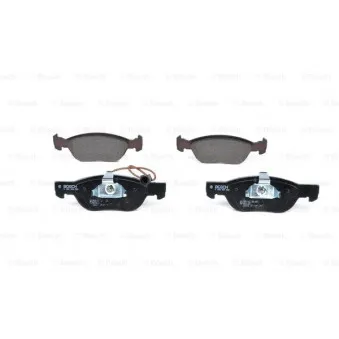 Jeu de 4 plaquettes de frein avant BOSCH 0 986 424 593