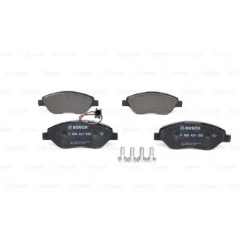 Jeu de 4 plaquettes de frein avant BOSCH 0 986 424 595