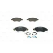 Jeu de 4 plaquettes de frein avant BOSCH 0 986 424 598 - Visuel 1