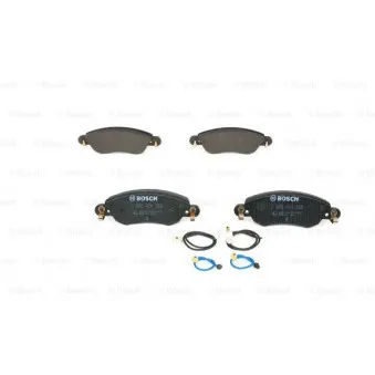 Jeu de 4 plaquettes de frein avant BOSCH 0 986 424 598