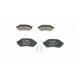 Jeu de 4 plaquettes de frein avant BOSCH 0 986 424 610 - Visuel 1