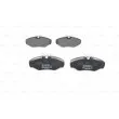 Jeu de 4 plaquettes de frein avant BOSCH 0 986 424 636 - Visuel 1