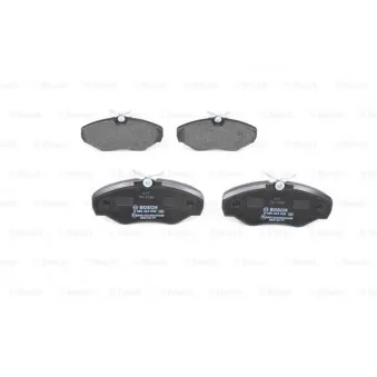 Jeu de 4 plaquettes de frein avant BOSCH 0 986 424 636