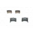 Jeu de 4 plaquettes de frein avant BOSCH 0 986 424 643 - Visuel 1