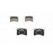 Jeu de 4 plaquettes de frein avant BOSCH 0 986 424 643 - Visuel 3