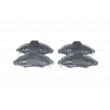 Jeu de 4 plaquettes de frein avant BOSCH 0 986 424 644 - Visuel 1