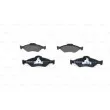Jeu de 4 plaquettes de frein avant BOSCH 0 986 424 645 - Visuel 1