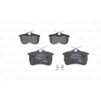 Jeu de 4 plaquettes de frein arrière BOSCH 0 986 424 661