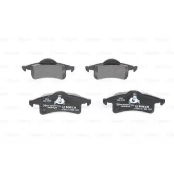 Jeu de 4 plaquettes de frein arrière BOSCH 0 986 424 665