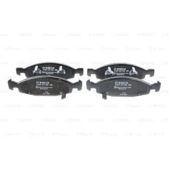 Jeu de 4 plaquettes de frein avant BOSCH 0 986 424 666