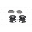 Jeu de 4 plaquettes de frein avant BOSCH 0 986 424 669 - Visuel 1