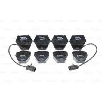 Jeu de 4 plaquettes de frein avant BOSCH 0 986 424 689