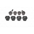 Jeu de 4 plaquettes de frein avant BOSCH 0 986 424 690 - Visuel 3