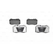 Jeu de 4 plaquettes de frein avant BOSCH 0 986 424 705 - Visuel 1