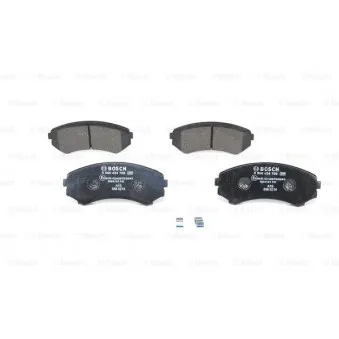 Jeu de 4 plaquettes de frein avant BOSCH 0 986 424 709