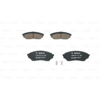 Jeu de 4 plaquettes de frein avant BOSCH 0 986 424 713